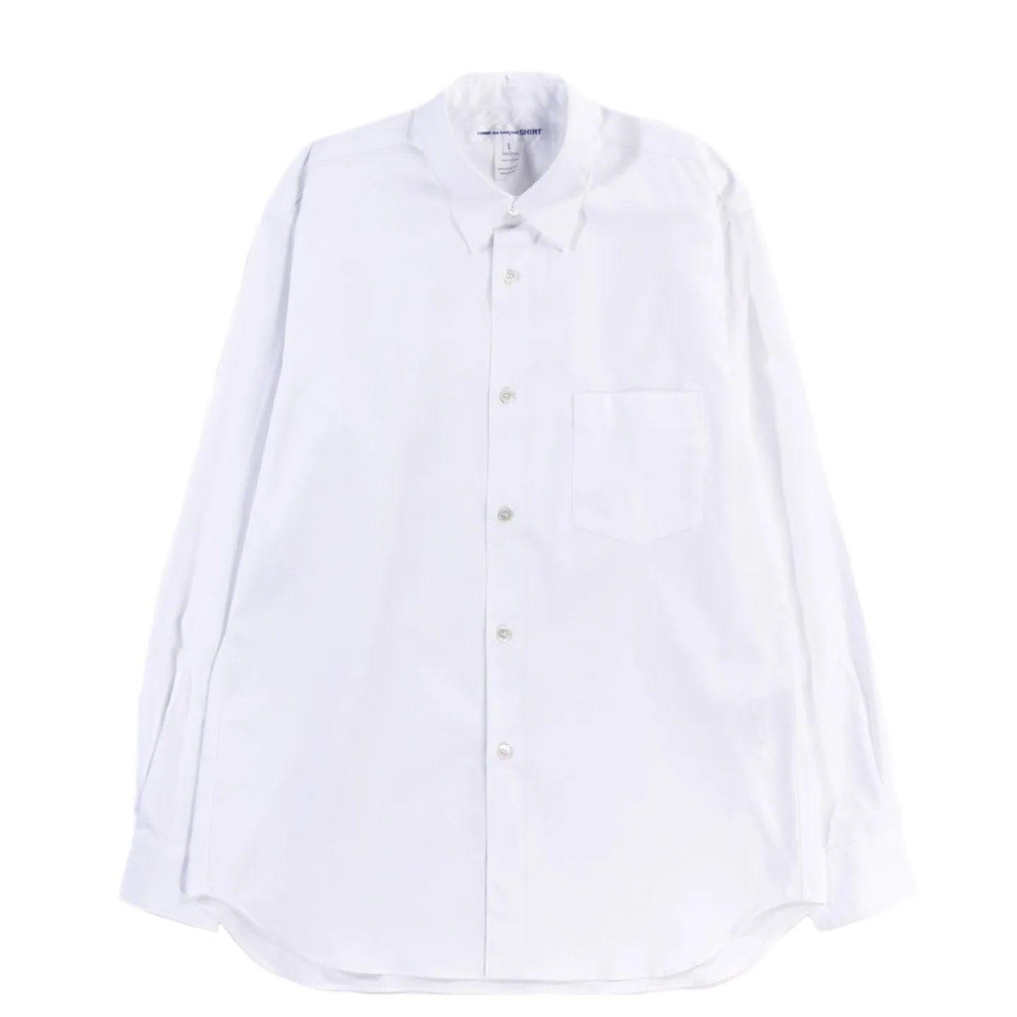 CDG SHIRT FOREVER White Narrow Classic Oxford - B023