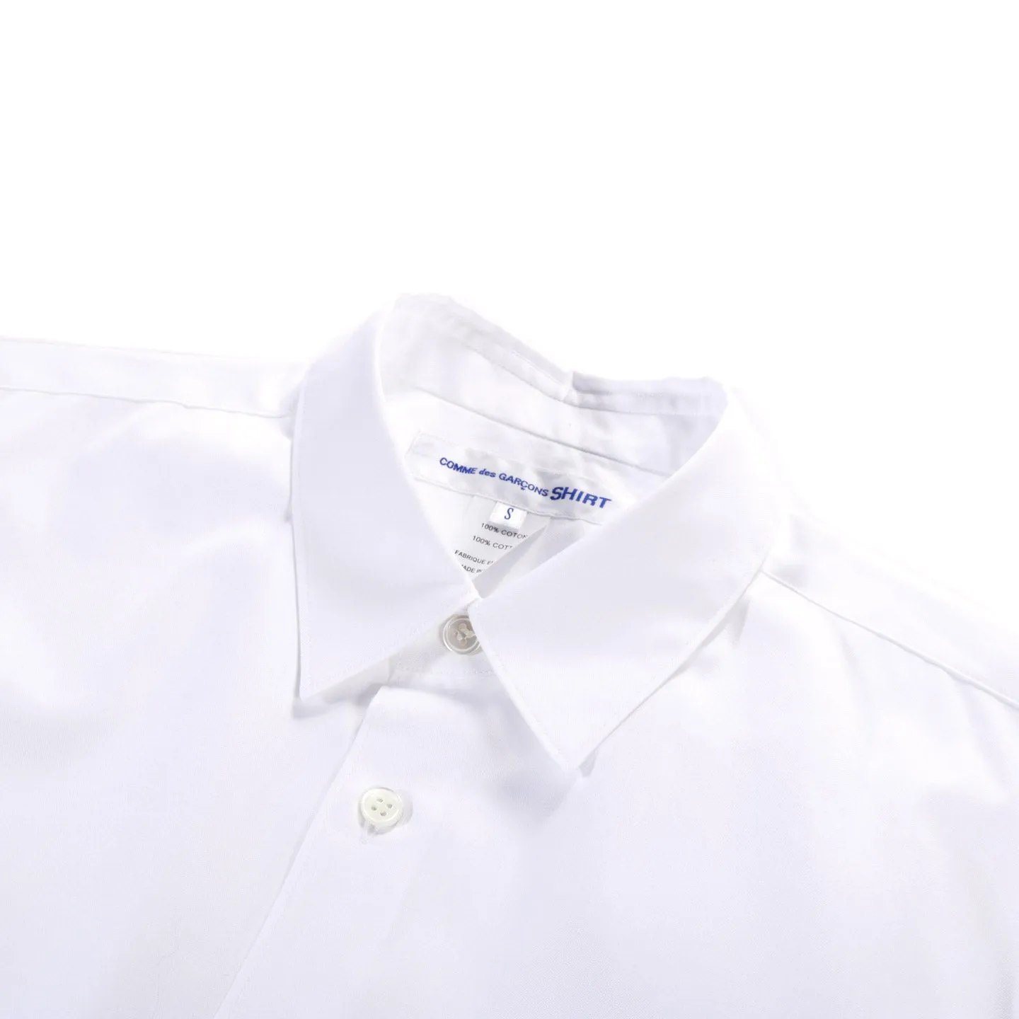 CDG SHIRT FOREVER White Narrow Classic Oxford - B023