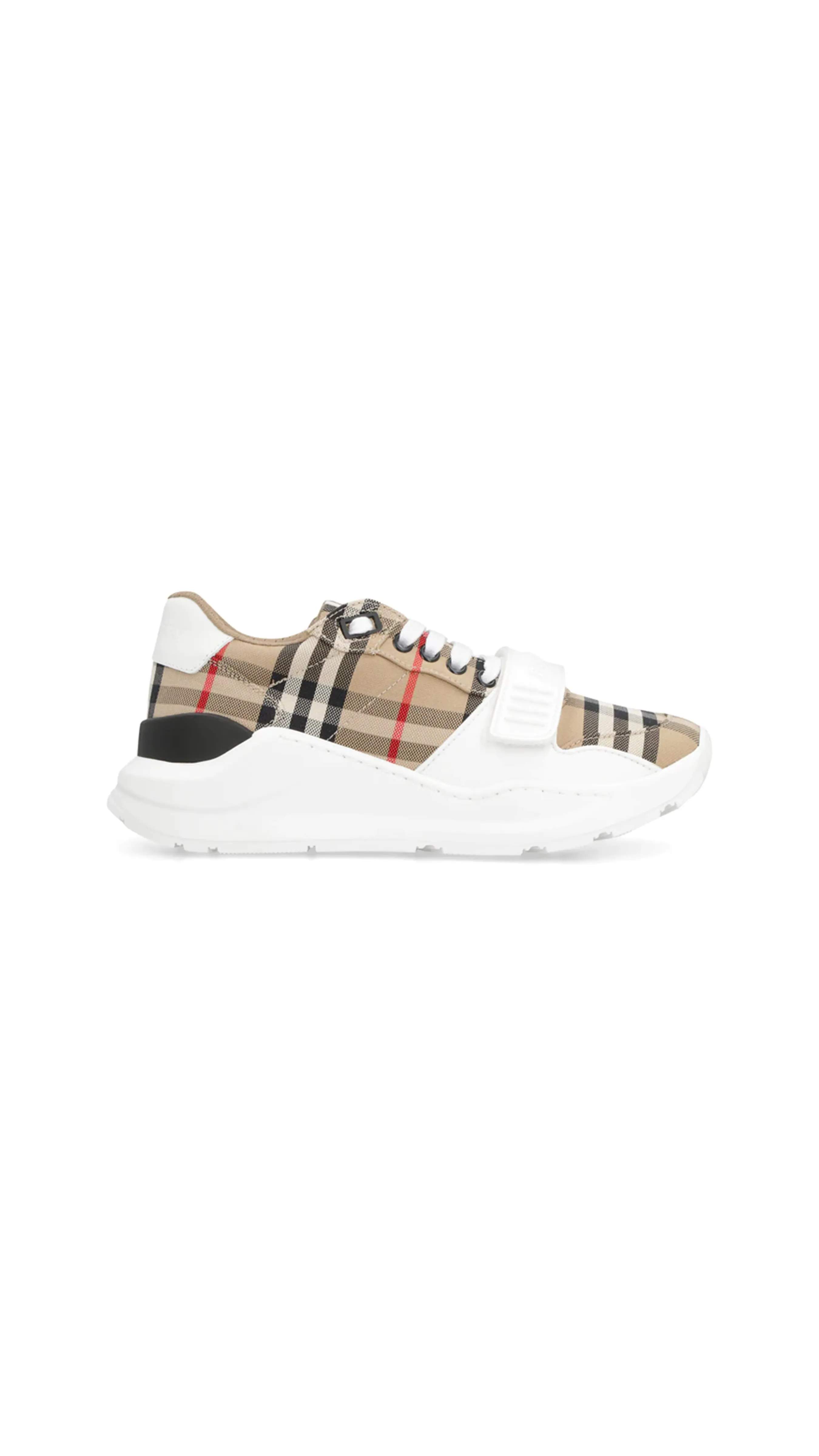 Archive Beige Check Leather Sneakers