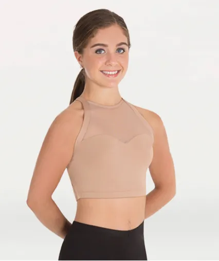 Child High Neck Crop Bra Top by Body Wrappers - Style BWP9009