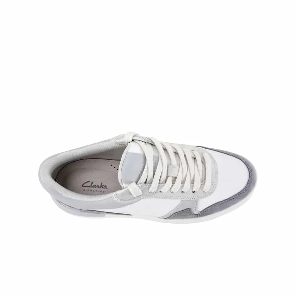 Clarks Men CourtLite Race Leather Sneaker Casual