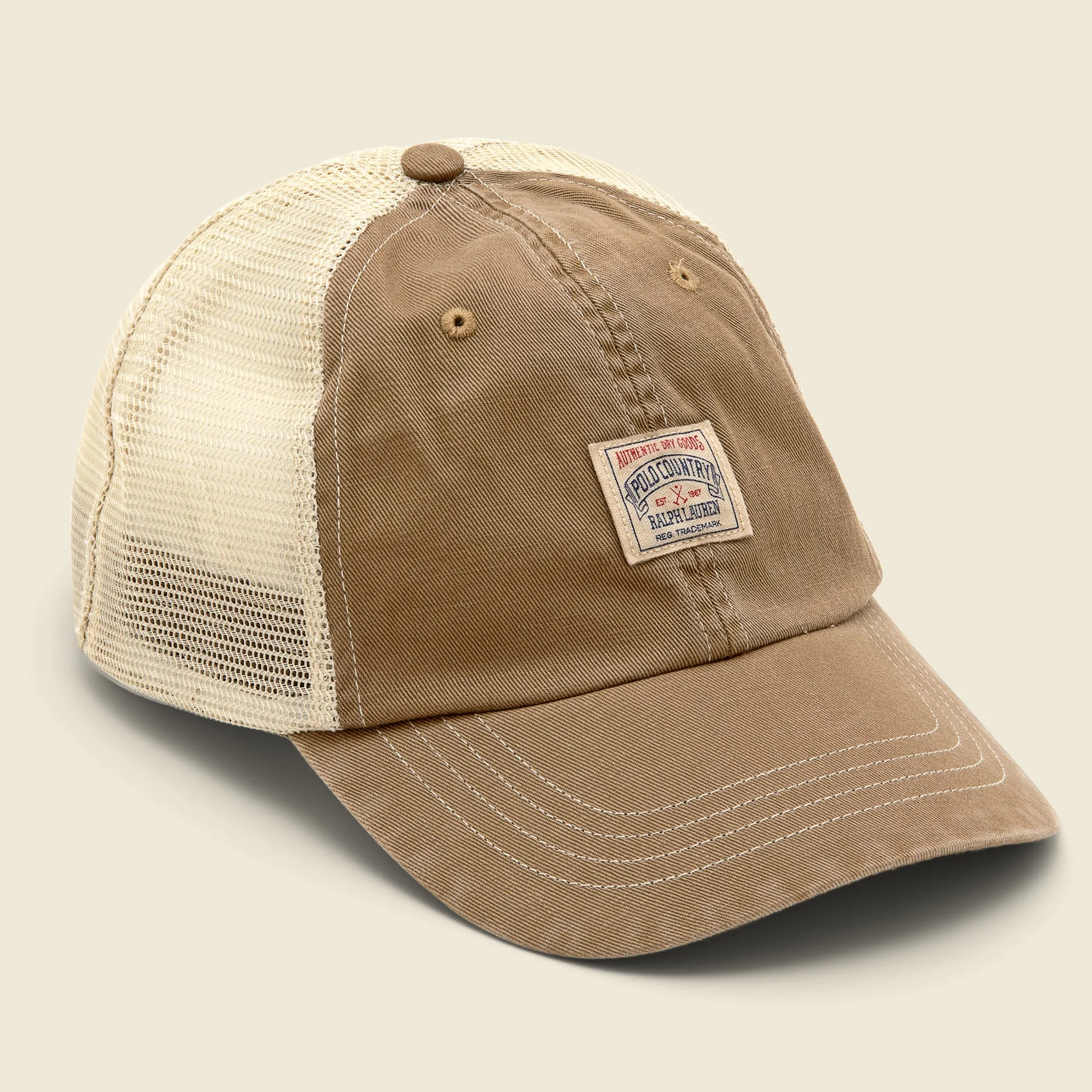 Classic Twill Trucker Hat - Tan