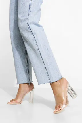 Clear Heel Mule