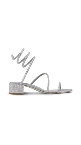 Cleo Crystal Sandals in Grey - Size 35