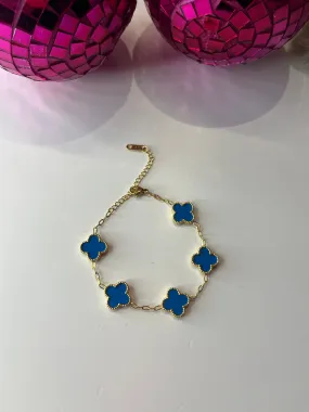 Blue Clover Bracelet