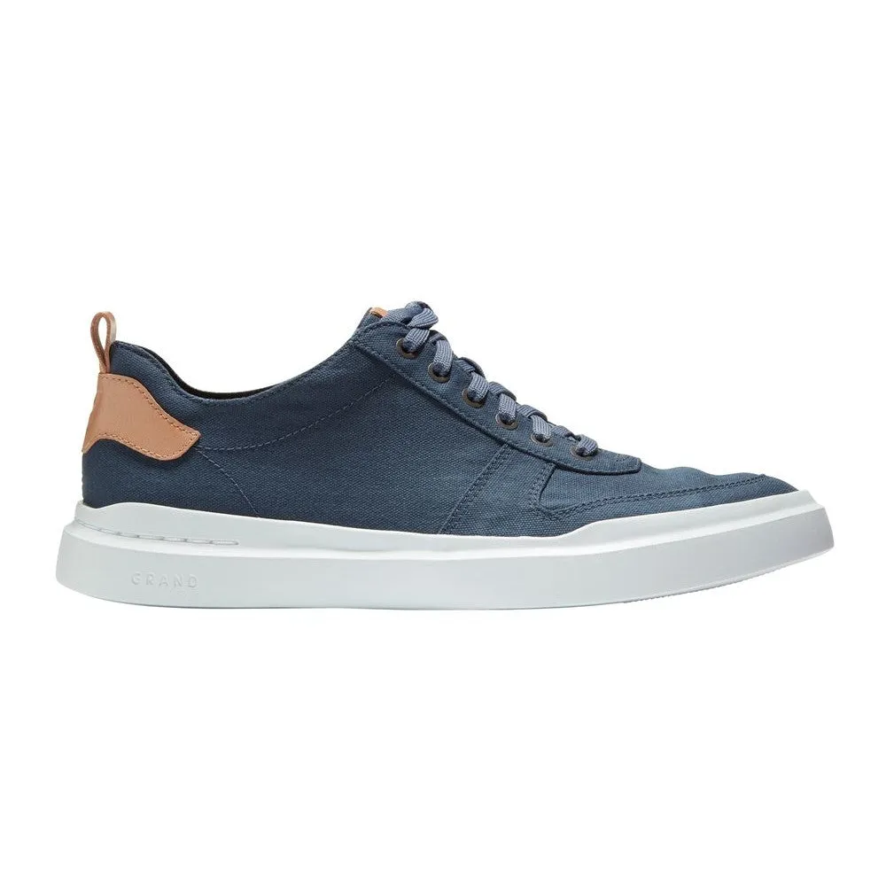 Cole Haan Men GRANDPRØ RALLY CANVAS COURT SNEAKER - Vintage Indigo Canvas CH Natural