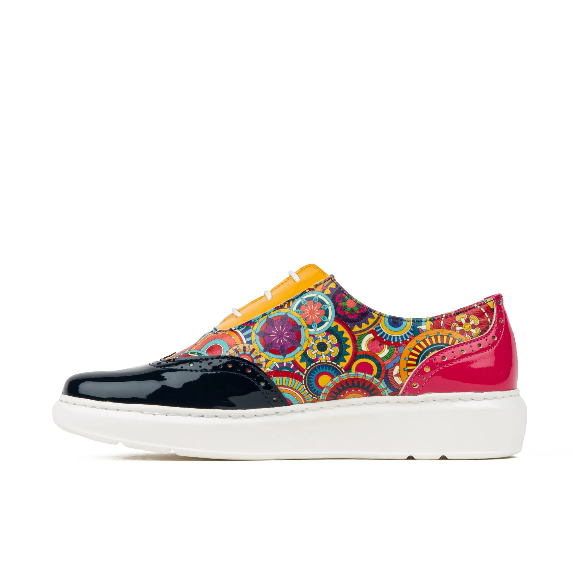 COLORADO MULTI SIGNATURE - Women's lightweight EVA sole trainer with brogue details