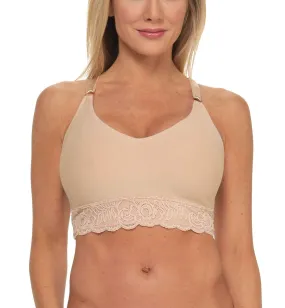 Comfeez Wirefree Bralette Nude - Shapeez Beneficial for Smoothing in Back.