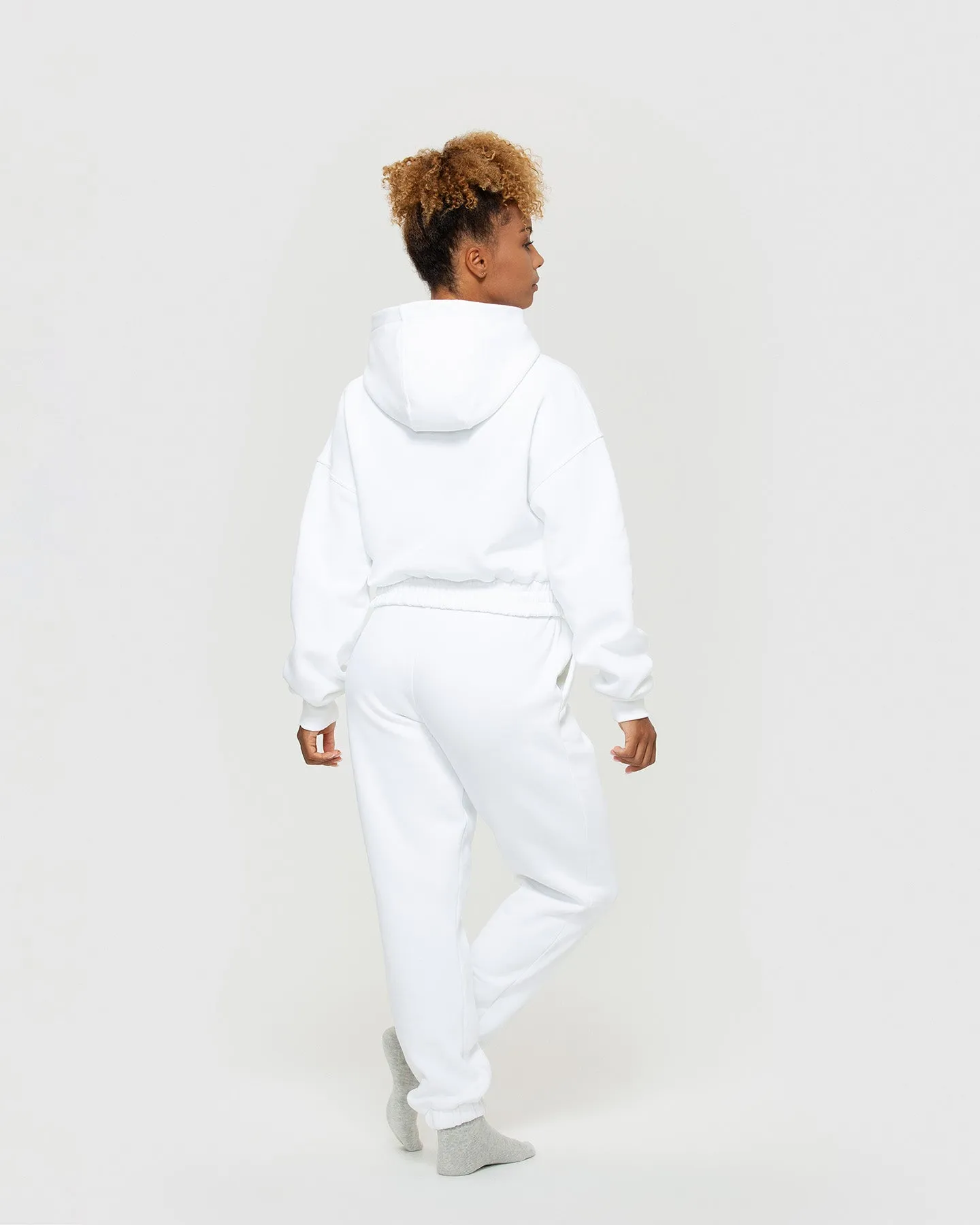 Comfort Oversized Joggers | White