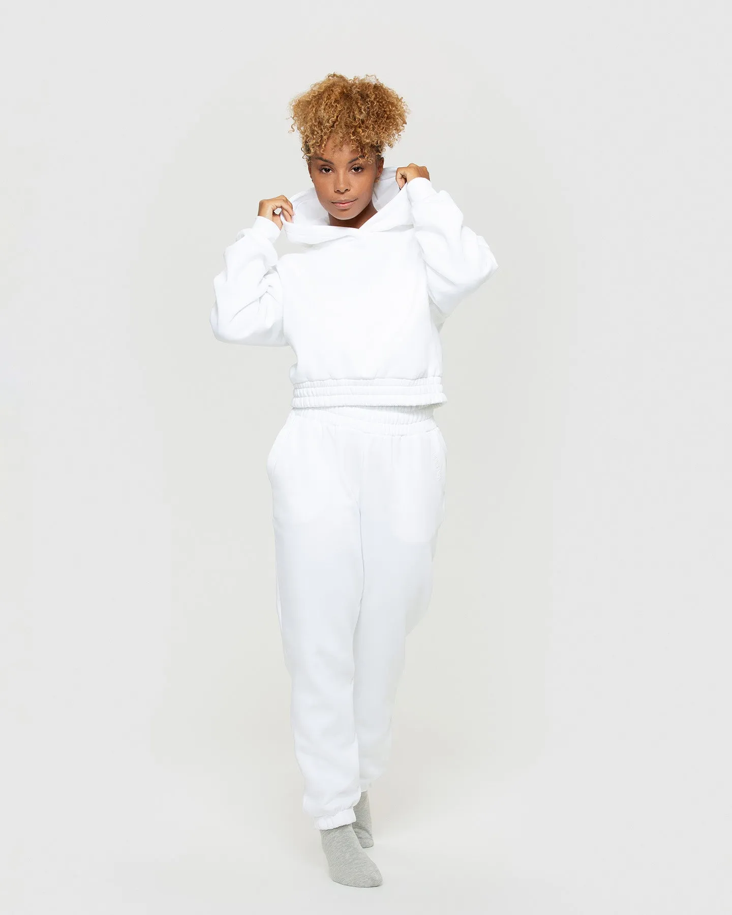 Comfort Oversized Joggers | White