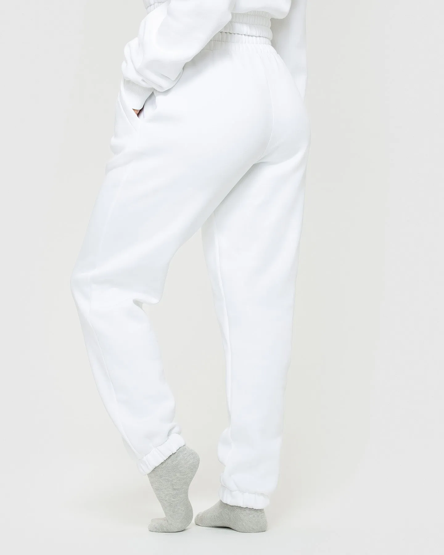 Comfort Oversized Joggers | White