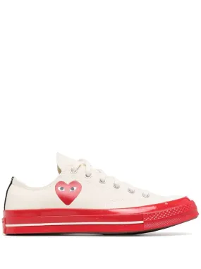 Converse Low 'Chuck Taylor' Sneaker Red Sole - White