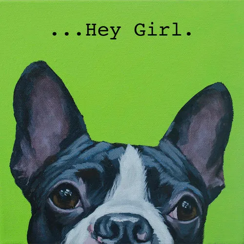 Hey Girl Canvas Art by Corbello