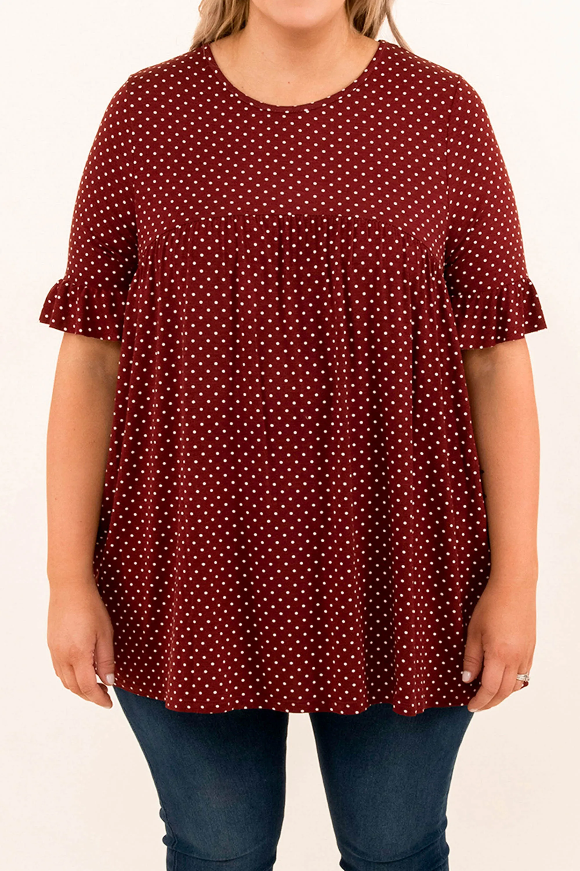 Counting The Stars Top, Burgundy