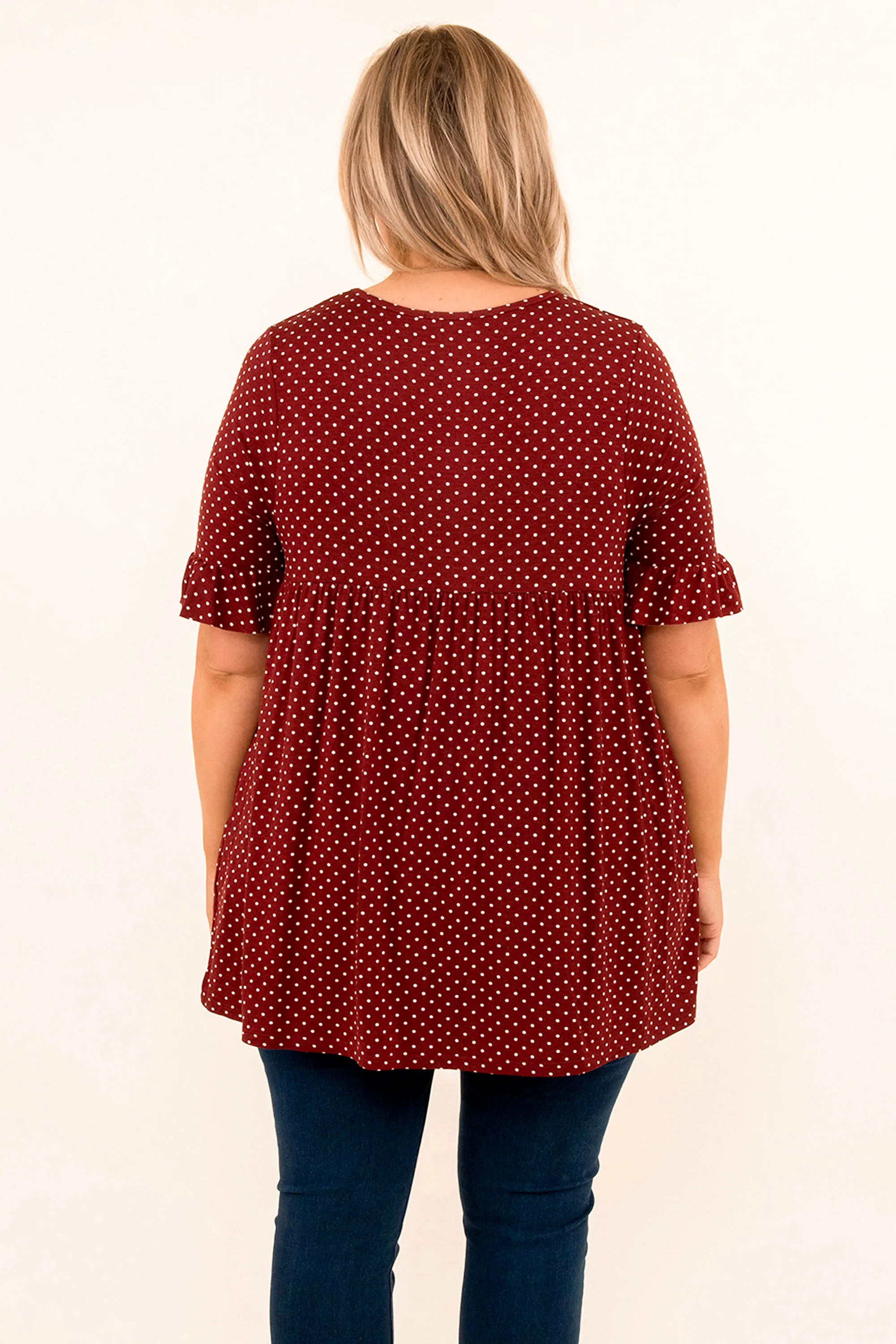 Counting The Stars Top, Burgundy