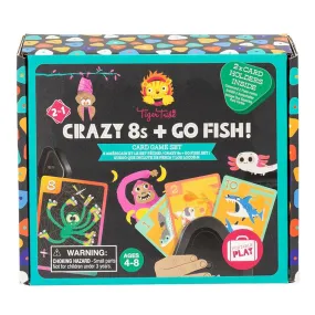 Crazy Eights and Go Fish Card Game Set