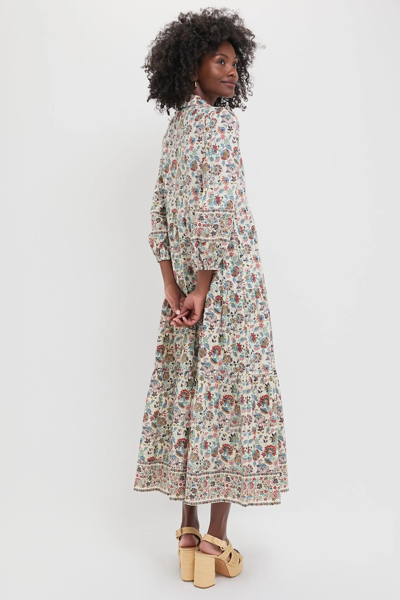 Cream Chintz Mabel Maxi Dress