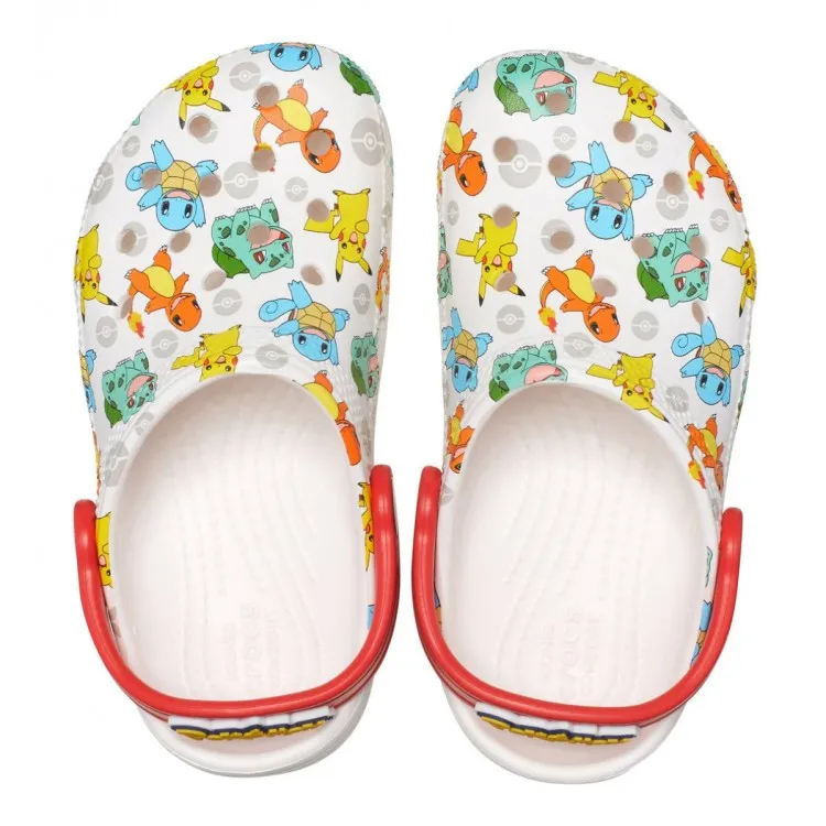 Crocs 207739 Classic Pokemon Clog Kid White