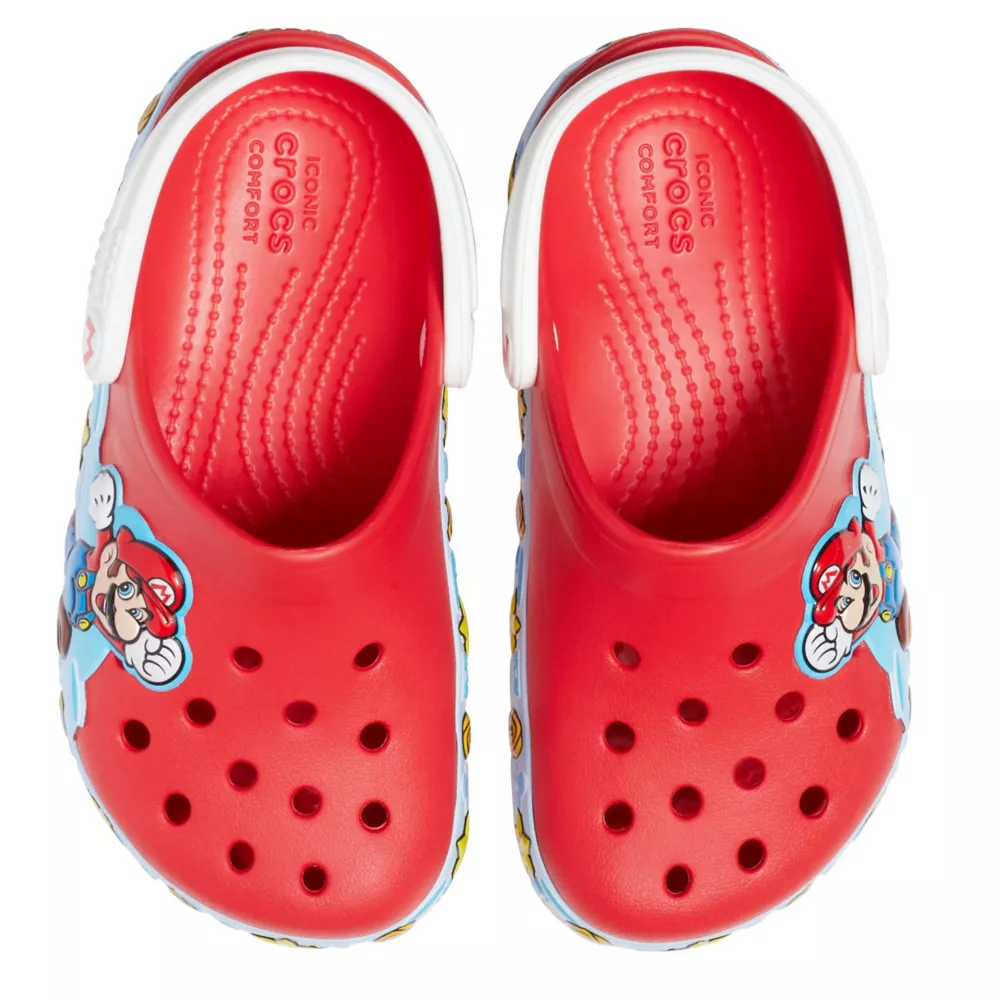 CROCS  BOYS LITTLE-BIG KID SUPER MARIO OFF COURT CLOG