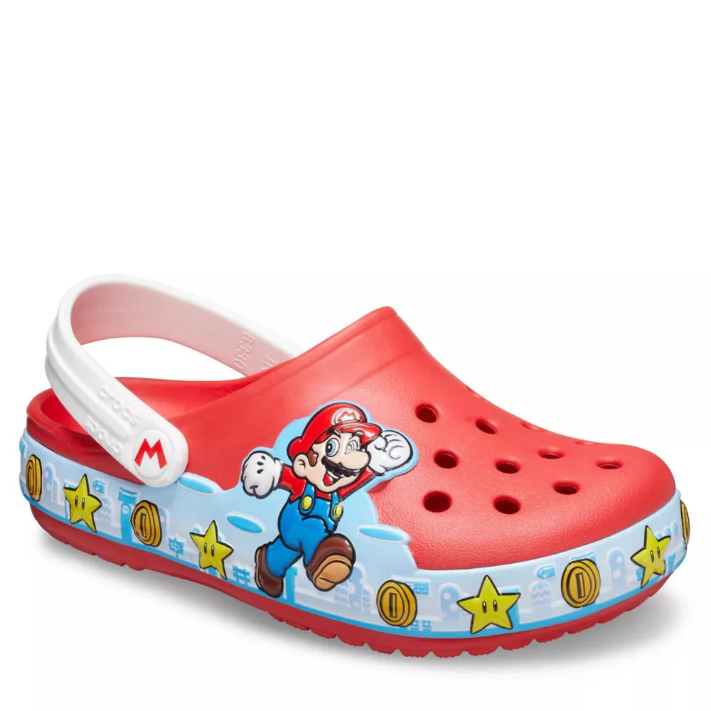 CROCS  BOYS LITTLE-BIG KID SUPER MARIO OFF COURT CLOG