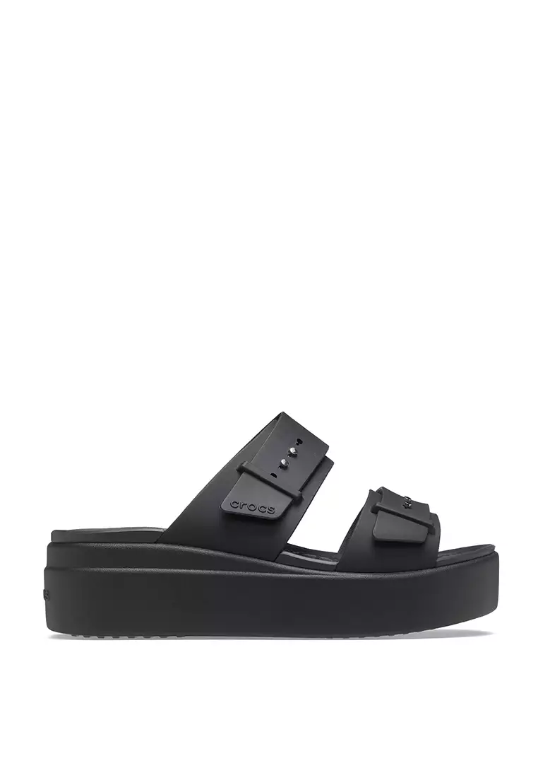 Slip-On Buckle Low Wedges