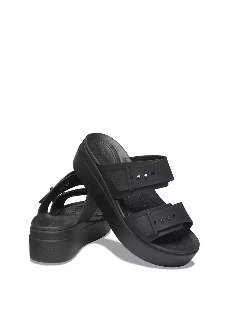 Slip-On Buckle Low Wedges