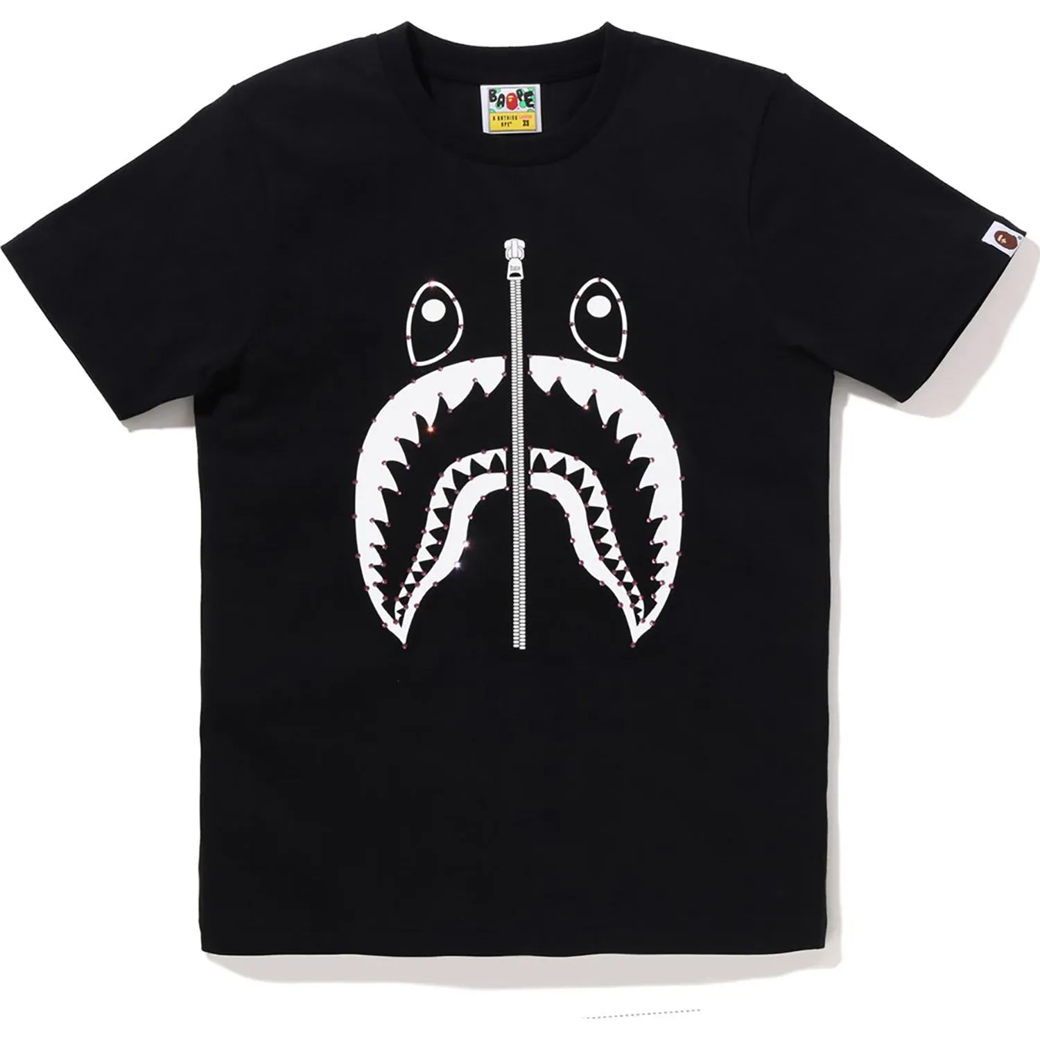 CRYSTAL STONE SHARK TEE LADIES