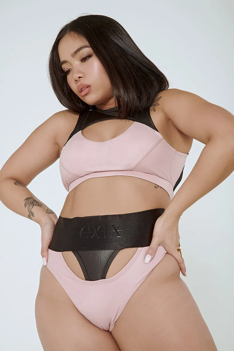 CXIX I Slay Sports Pink/Black Bra