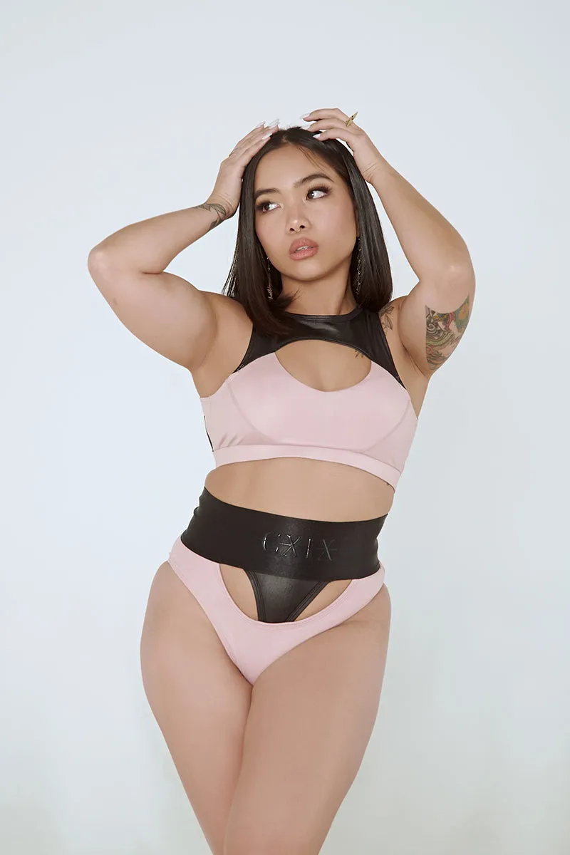 CXIX I Slay Sports Pink/Black Bra