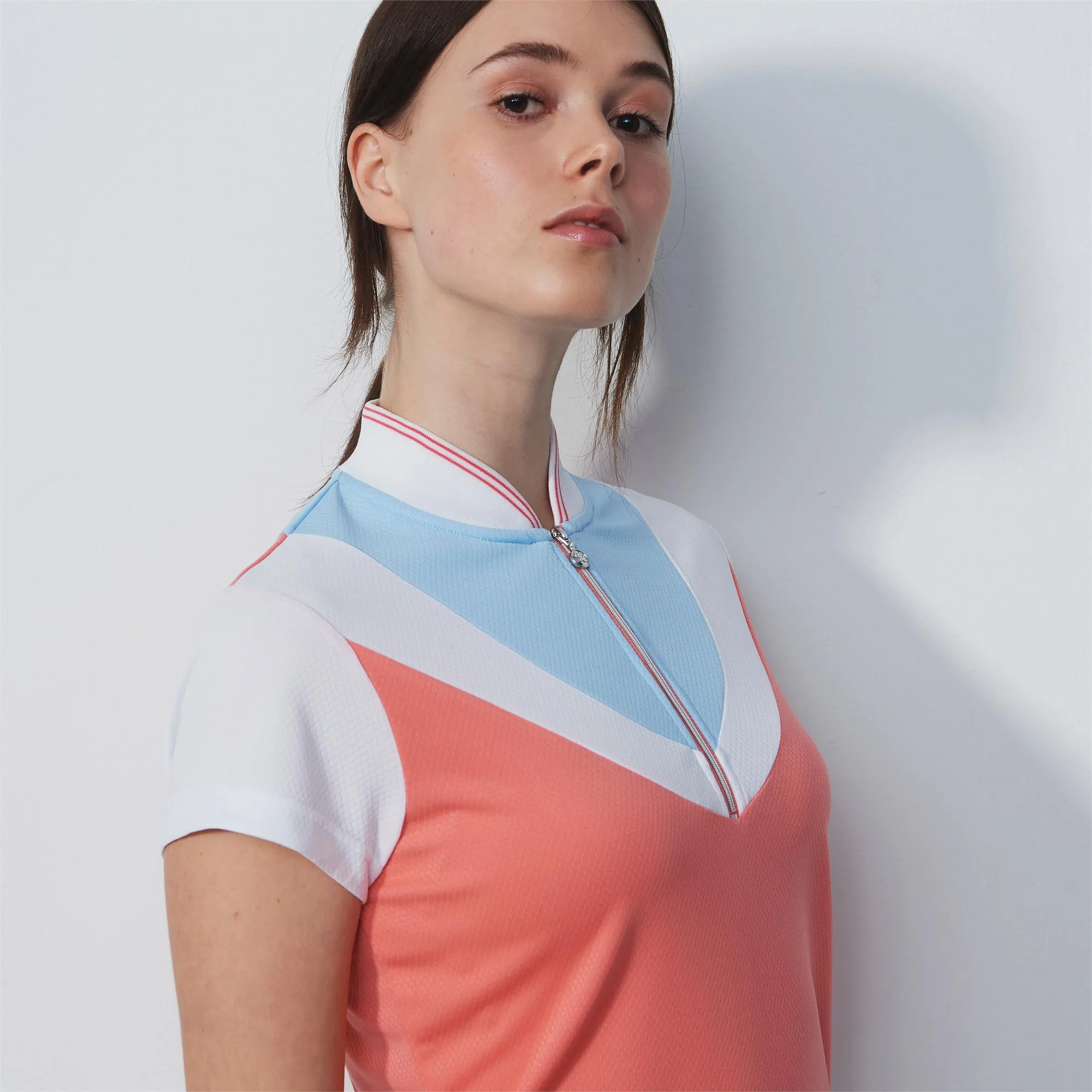 Coral Ladies Golf Polo Shirt