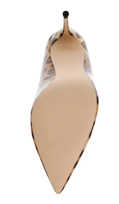 LEOPARD PATENT Heel