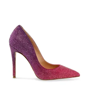 Daisie-R Heel Shoes Purple and Fuchsia