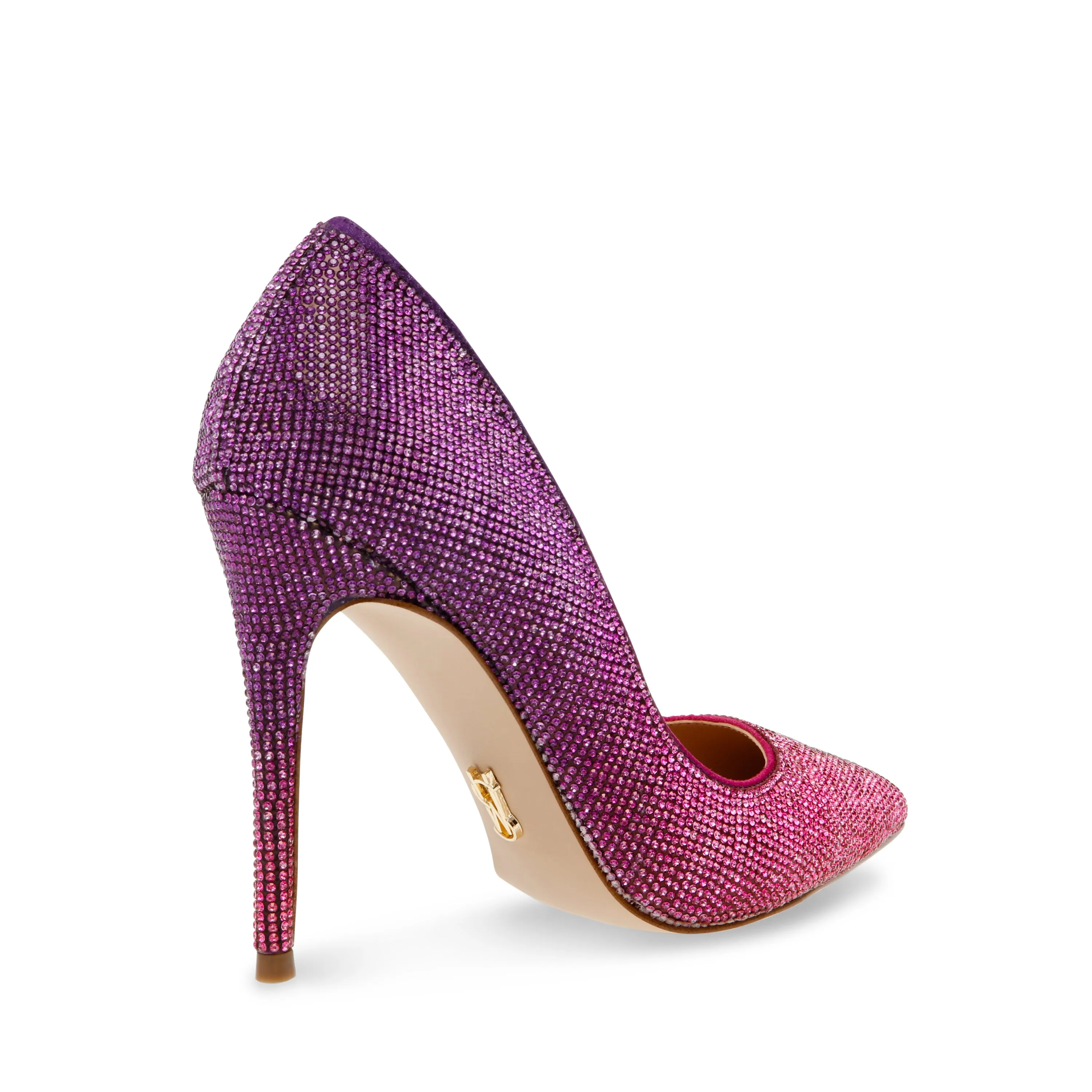 Daisie-R Heel Shoes Purple and Fuchsia