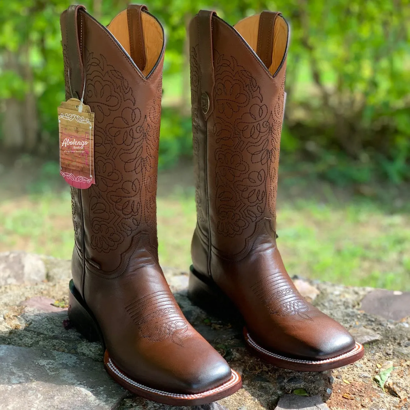 Danna Burgundy Cowgirl Boots