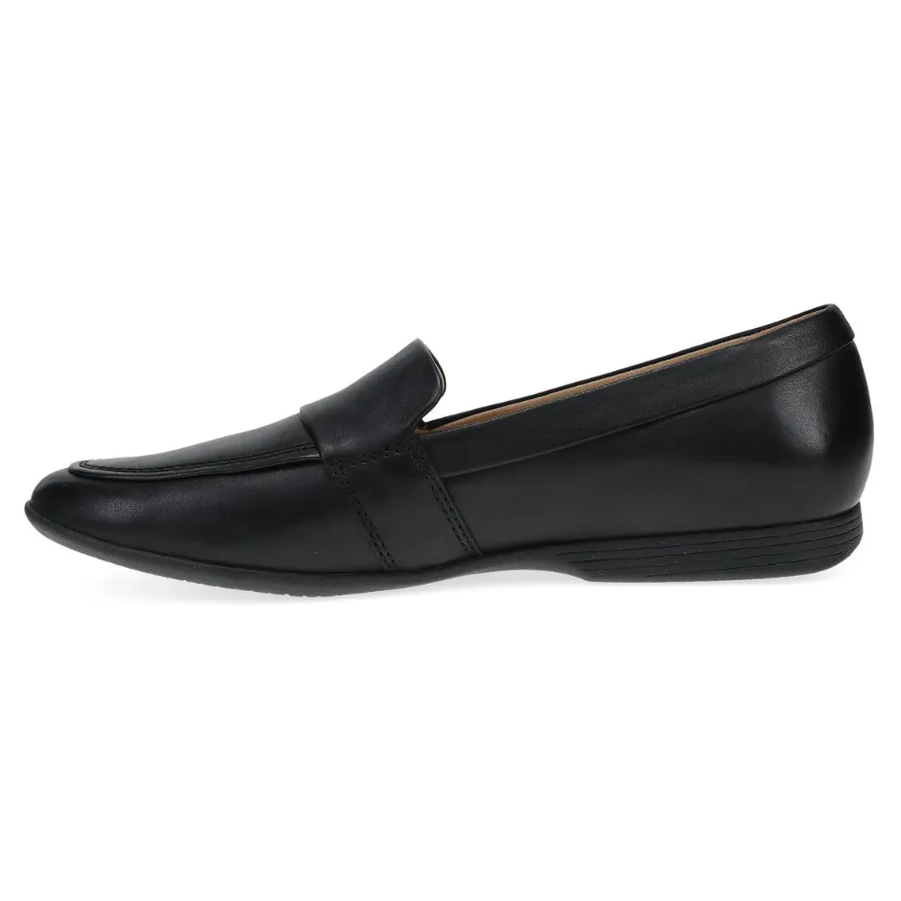 Dansko Linden Black Nappa Flat (Women's)