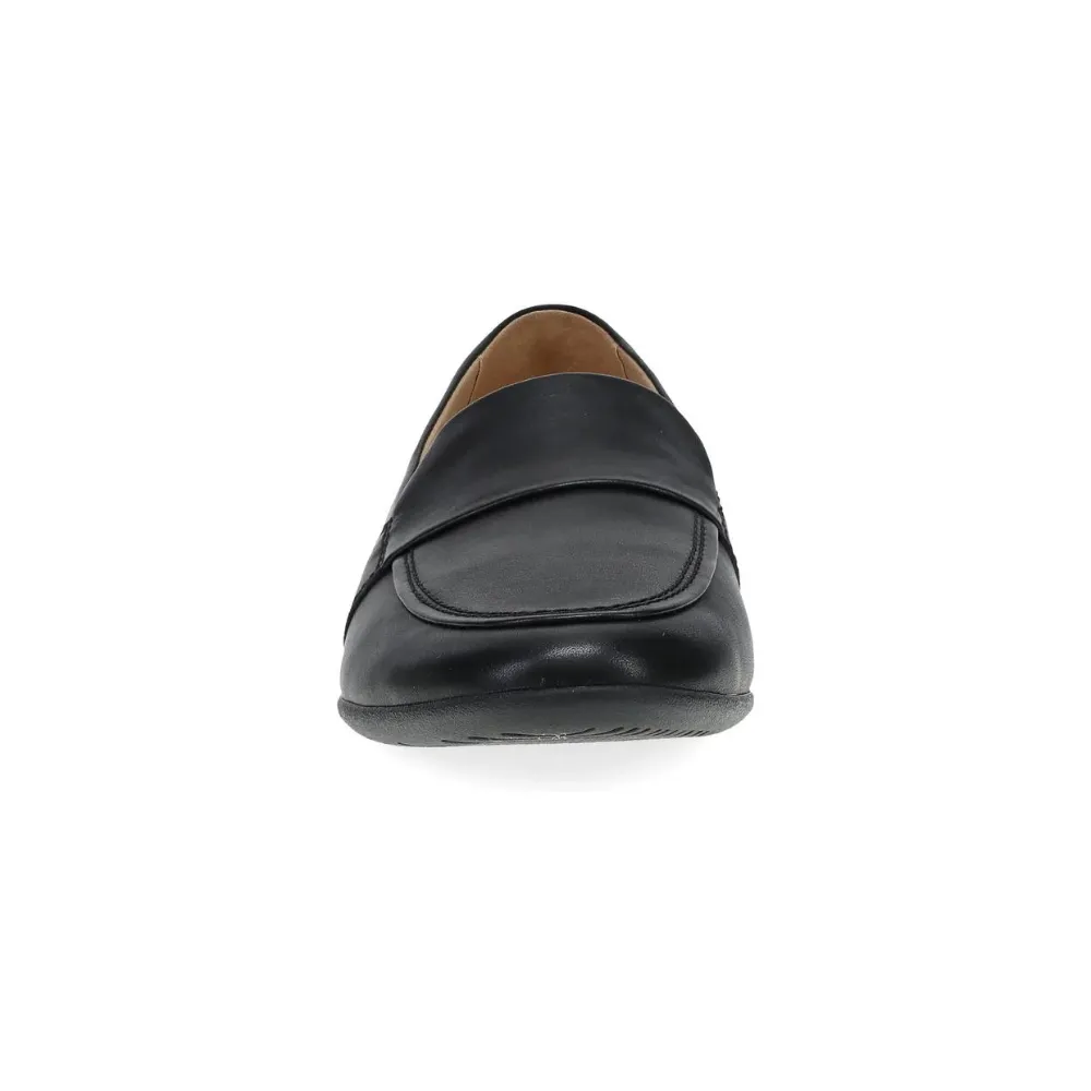 Dansko Linden Black Nappa Flat (Women's)