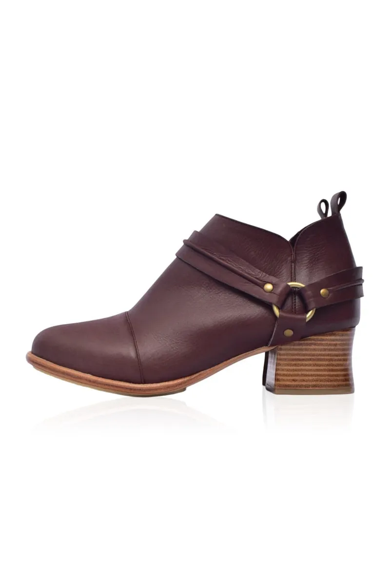 Dark Brown Dasha Low Ankle Boots