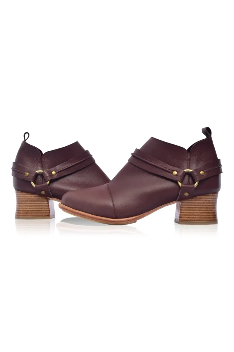 Dark Brown Dasha Low Ankle Boots