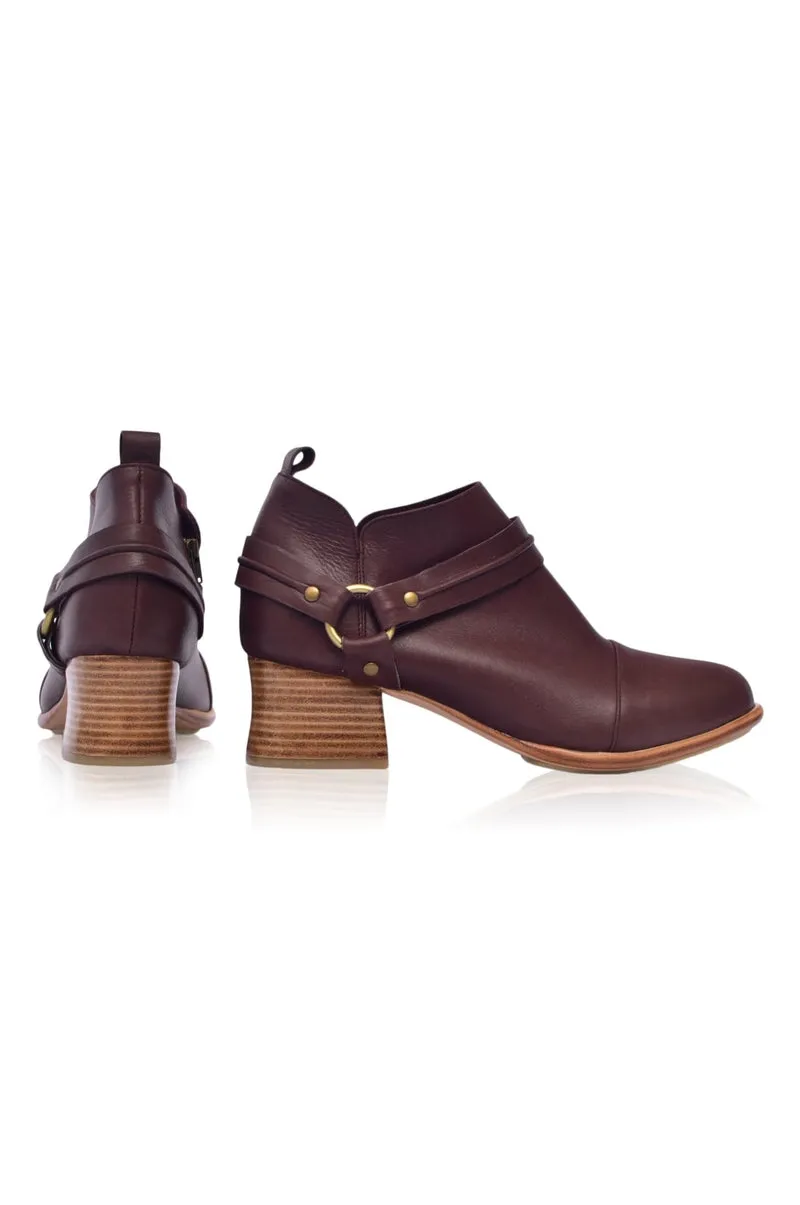 Dark Brown Dasha Low Ankle Boots