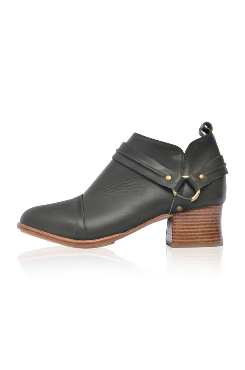 Dark Brown Dasha Low Ankle Boots