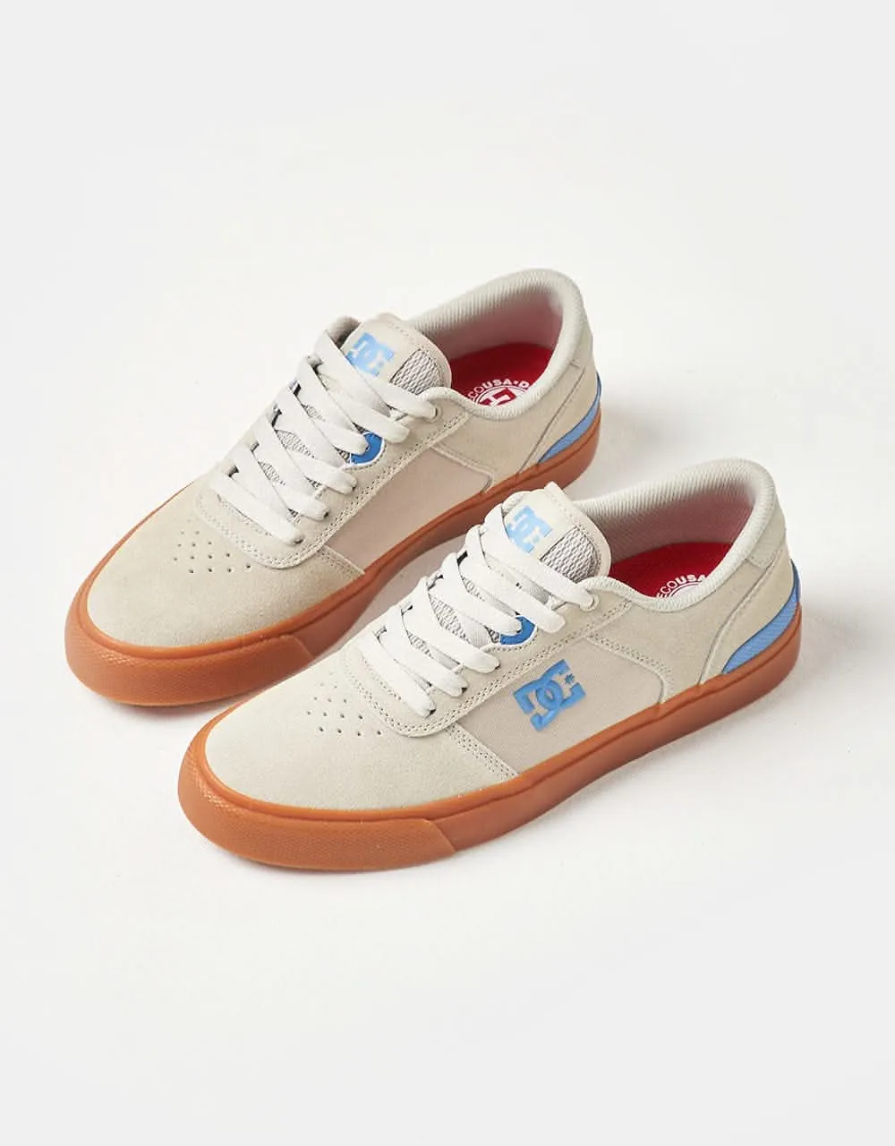 DC Teknic S Skate Shoes - White/Gum