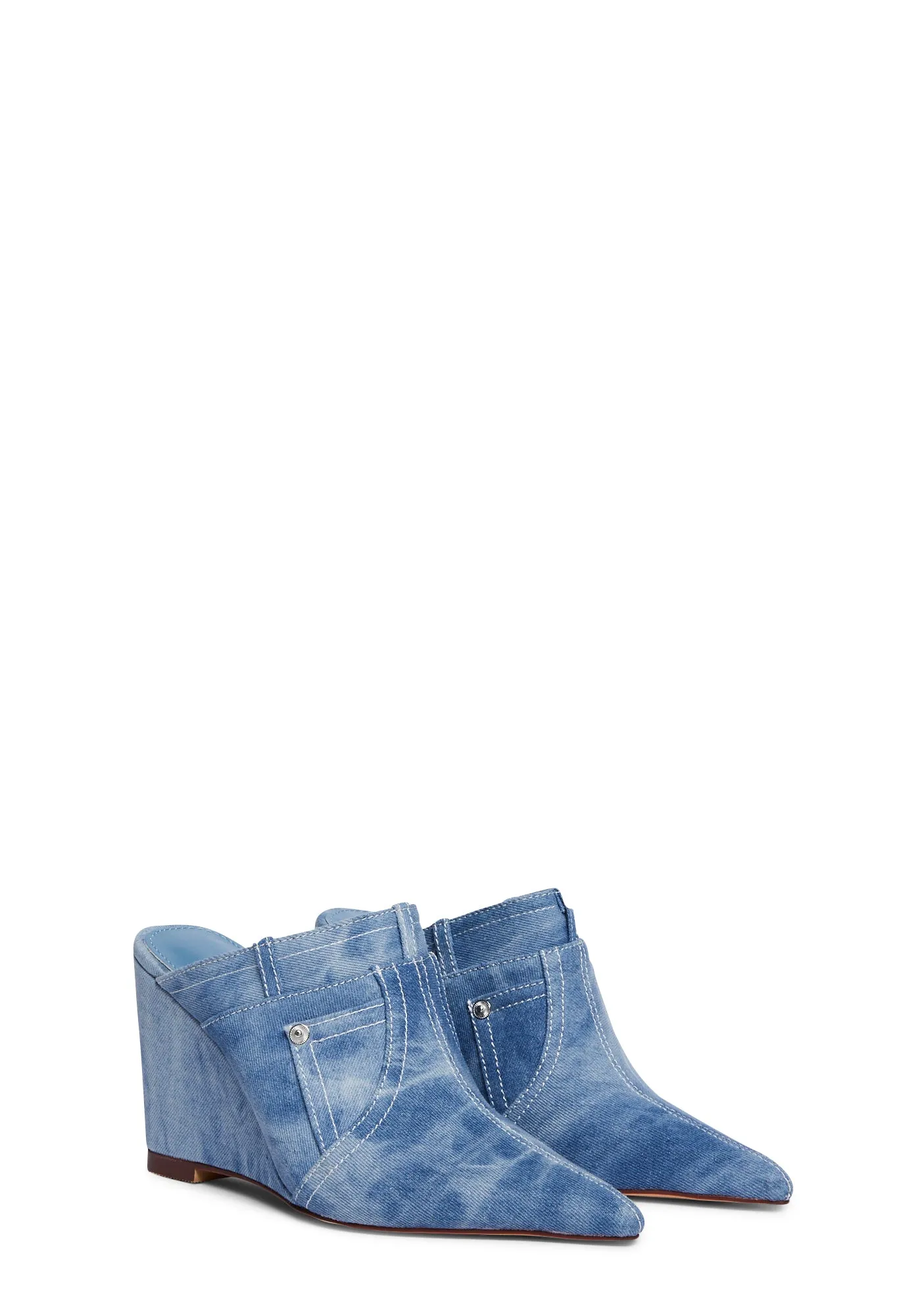 Denim Wedge Sandals Sonny-4