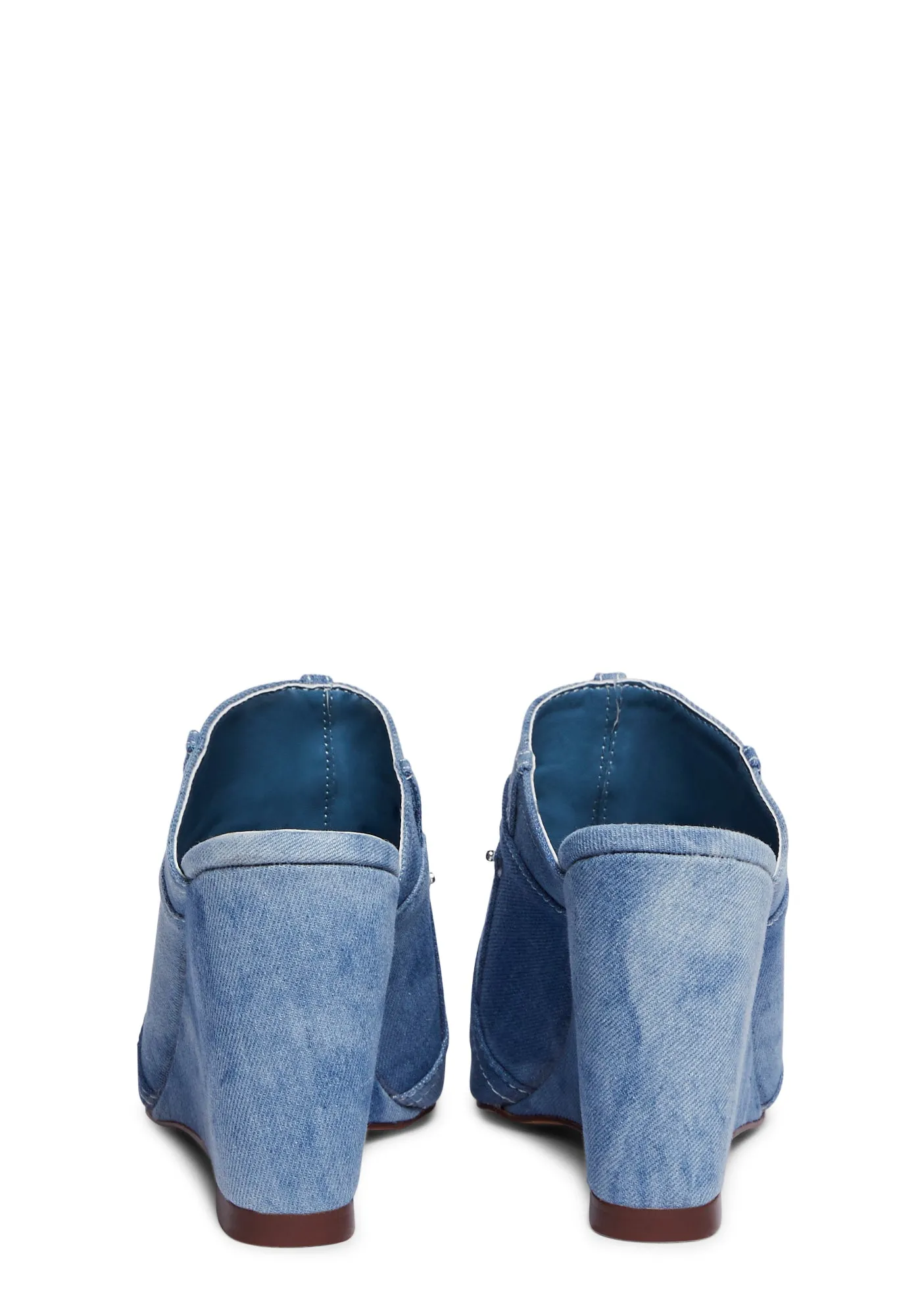 Denim Wedge Sandals Sonny-4