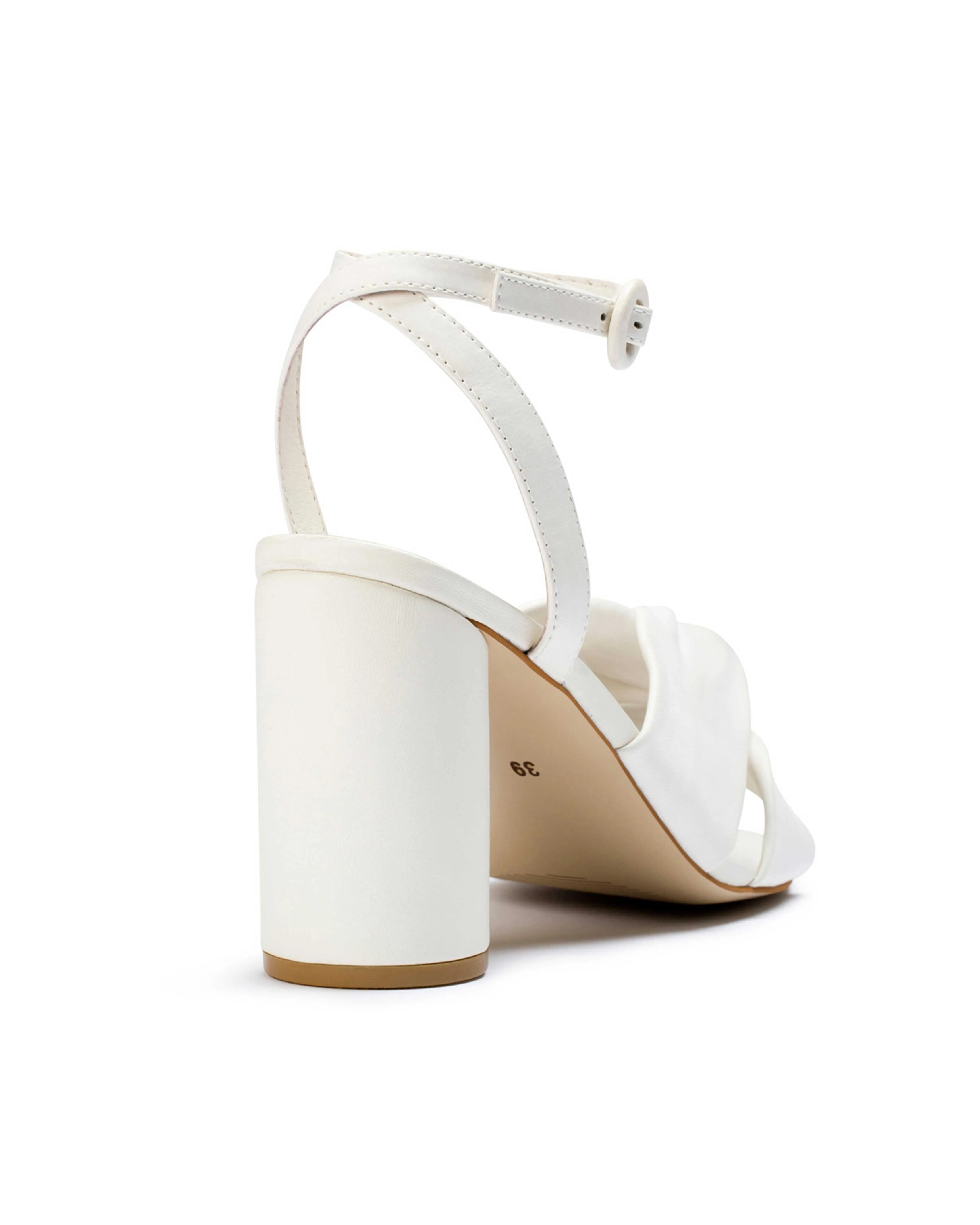 Destiny Ivory Leather Wedding Sandals - Clearance Final Sale