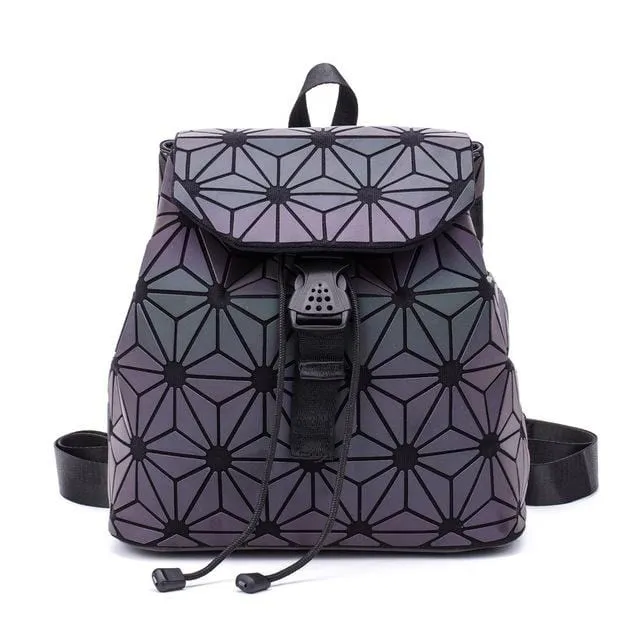 Holographic Sequin Small Backpack for Teenage Girls