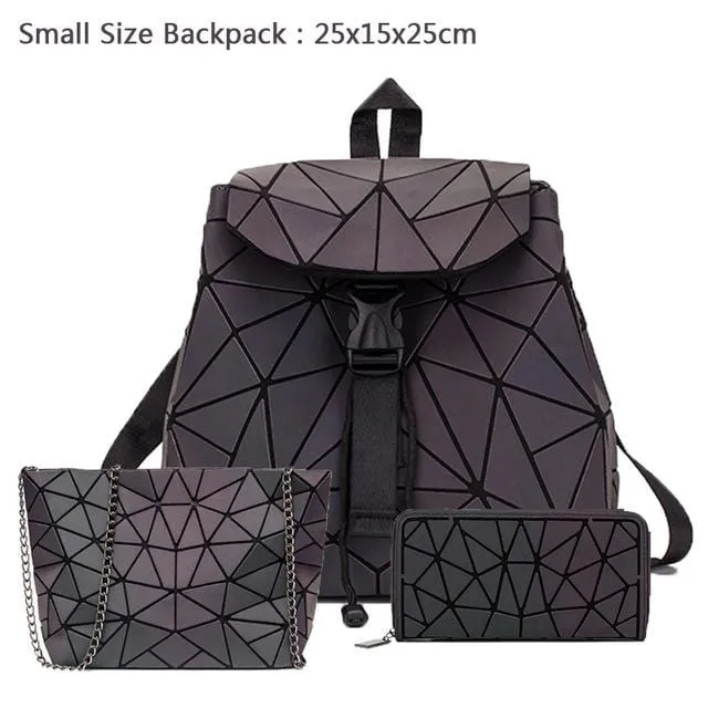 Holographic Sequin Small Backpack for Teenage Girls