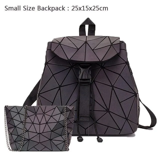 Holographic Sequin Small Backpack for Teenage Girls