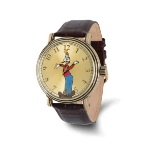 Disney Goofy Antique Gold-tone Watch with Moving Arms for Adults