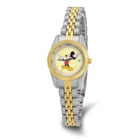 Disney Mickey Mouse Watch with Two-tone Design and Moving Arms for Adults