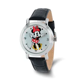 Disney Women's Black Minnie Mouse Watch with Moving Arms - 38mm